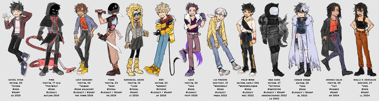character design line up